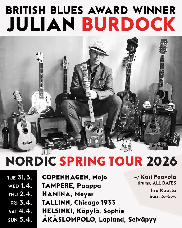 Julian Burdock ( UK ) w. Kari Paavola @Mojo Blues Bar