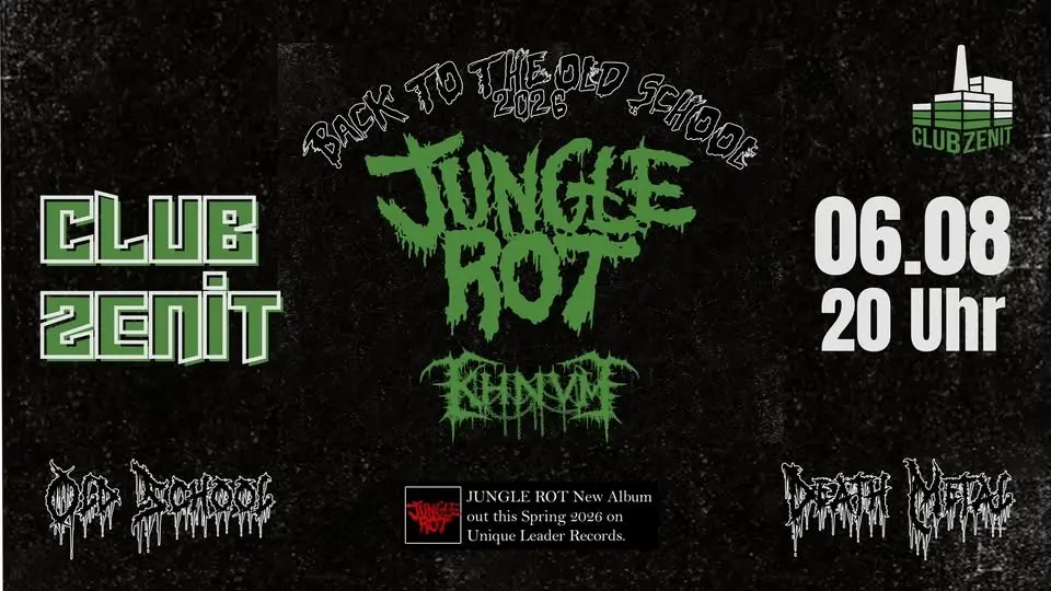 Jungle Rot - Back to the Oldschool 2026 Tour