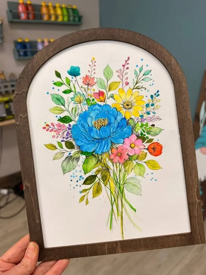 07/26/26 (SUN@2pm) PUBLIC WORKSHOP - Watercolor Floral Bouquet Experience