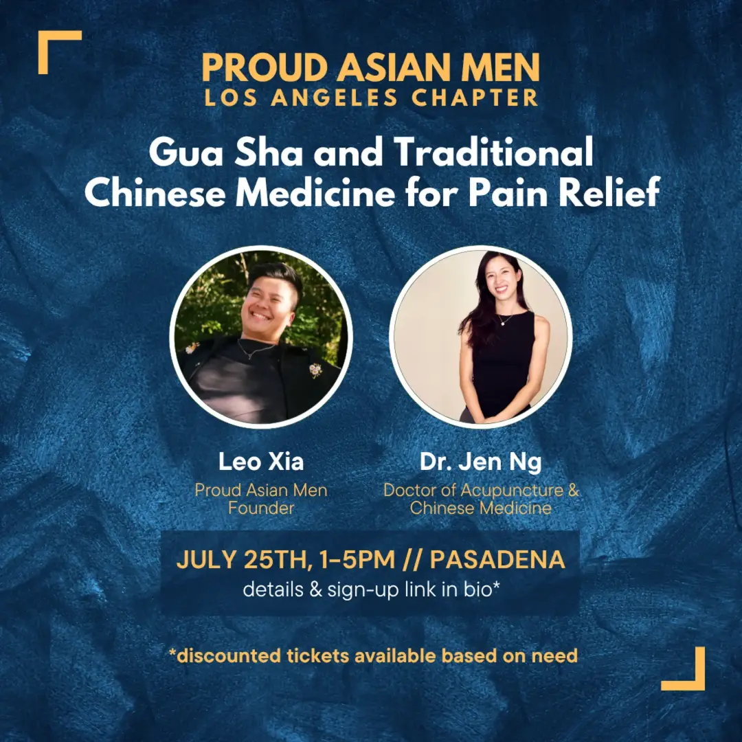 Gua Sha and Traditional Chinese Medicine for Pain Relief and Emotional Regulation with Proud Asian Men