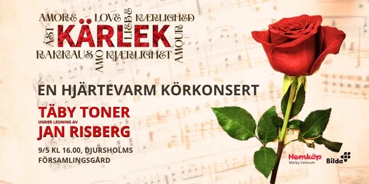 KÄRLEK- En hjärtevarm körkonsert