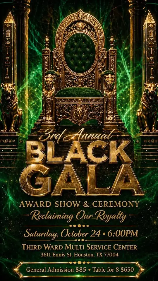 3rd Annual Black Gala Award Show & Ceremony: "Reclaiming Our Royalty"