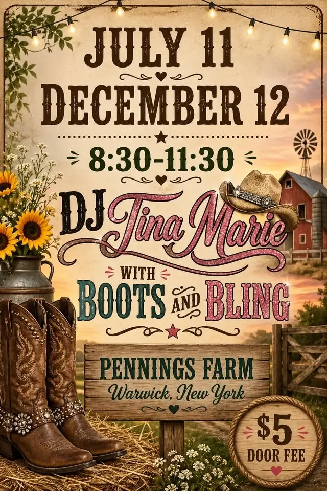 Dj Tina Marie and Boots and Bling at Pennings 