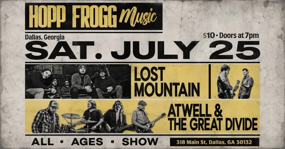 Original Band Showcase: Lost Mountain with Special Guest Atwell & The Great Divide