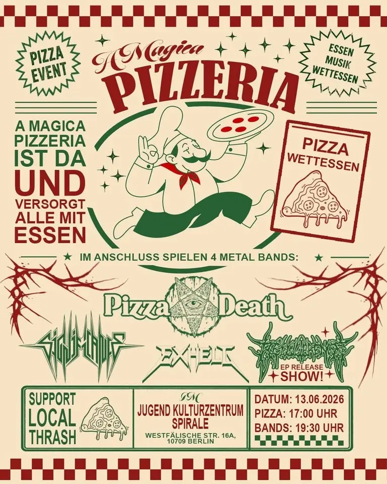 Pizza Death (AU) x Significance (DE) x Exhell (DE) @ Spriale, Berlin