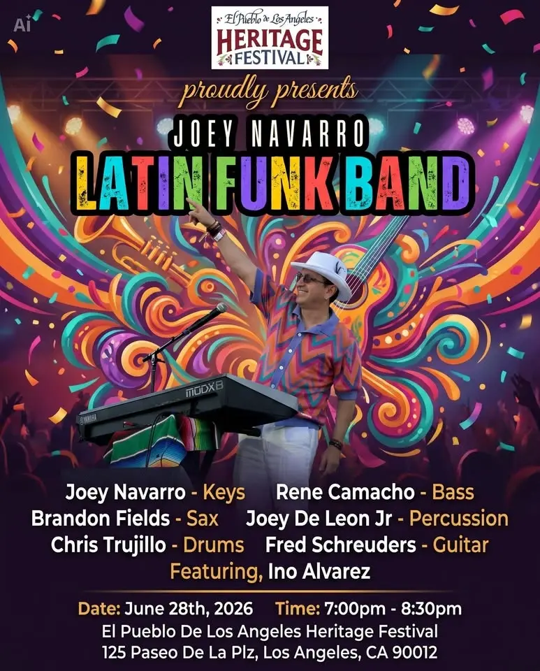 JOEY NAVARRO LATIN FUNK BAND performance at HERITAGE FESTIVAL