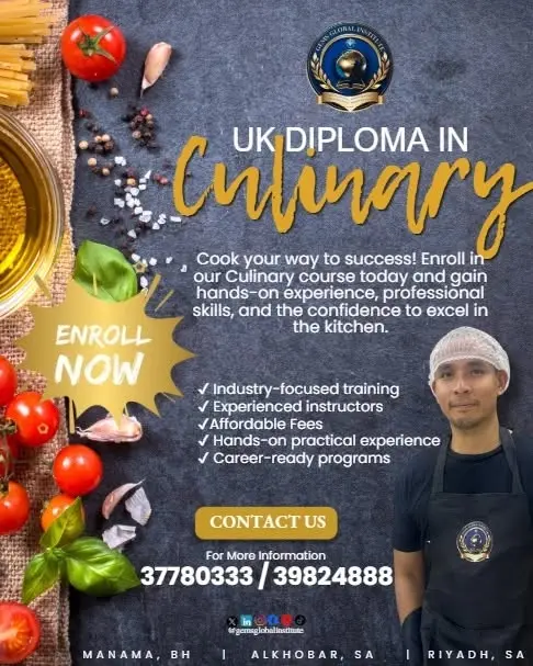 New Class Schedule for UK Diploma in Culinary