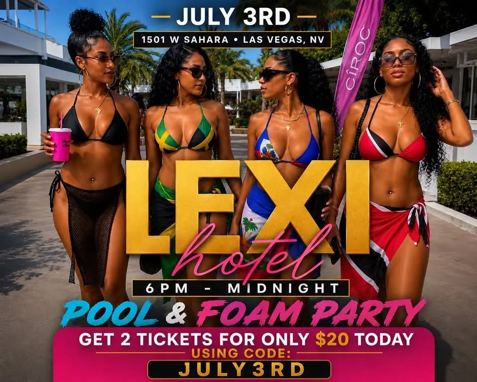 CARIBBEAN NIGHT SWIM AT LEXI HOTEL JULY 3RD