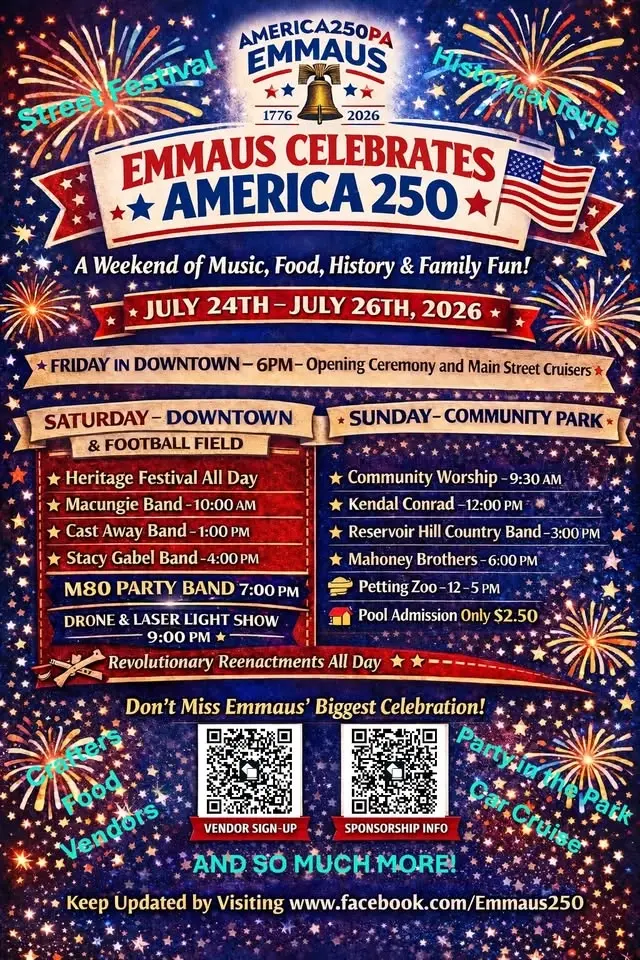 Emmaus 250 Celebration Saturday Festivities