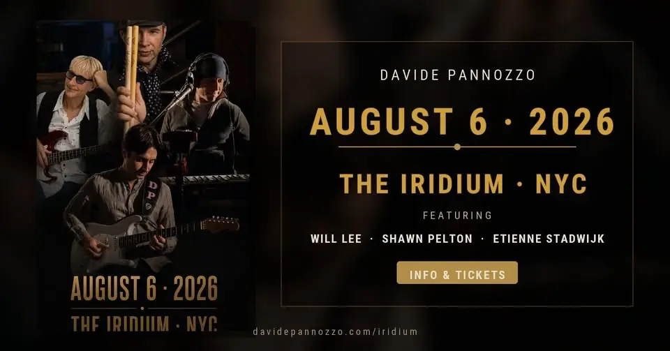 Davide Pannozzo with Will Lee, Shawn Pelton, and Etienne Stadwijk