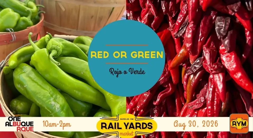 Red of Green Day at the Rail Yards Market