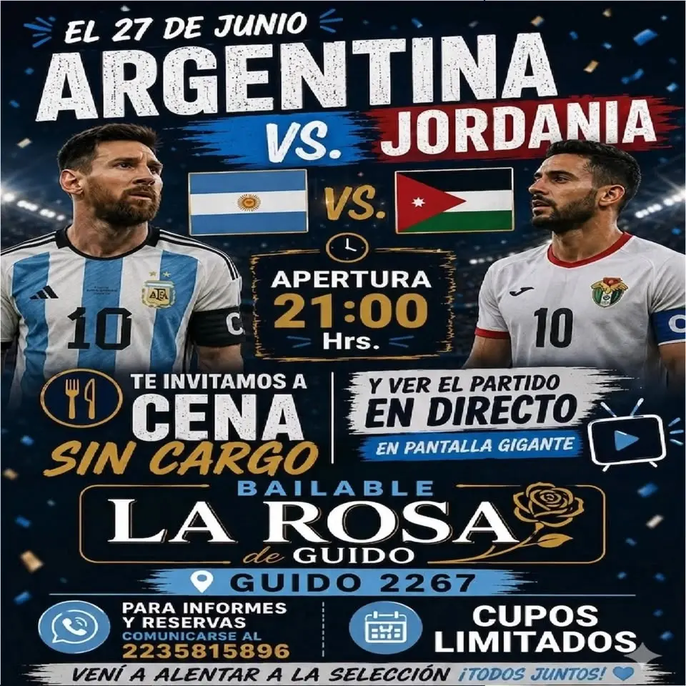 ¡VIVÍ LA PASIÓN CELESTE Y BLANCA EN LA ROSA BAILABLE