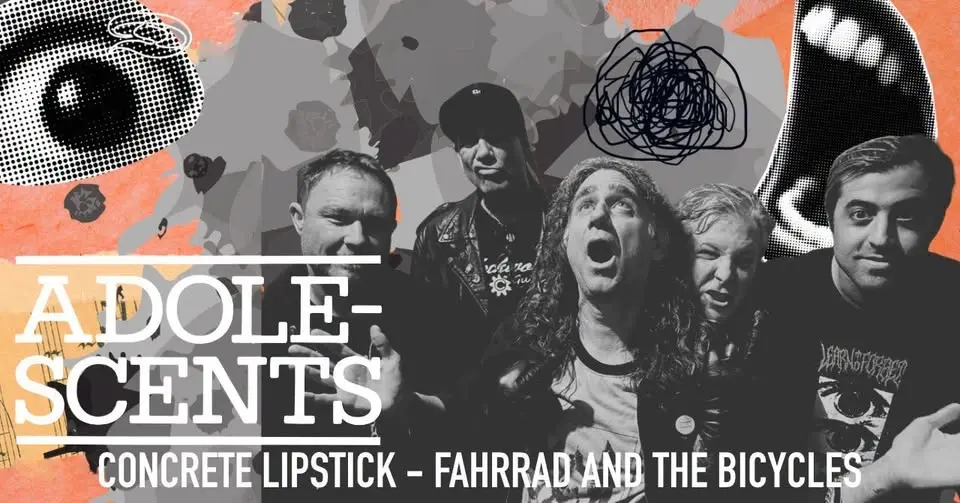 ADOLESCENTS x CONCRETE LIPSTICK x FAHRRAD&THE BICYCLES 