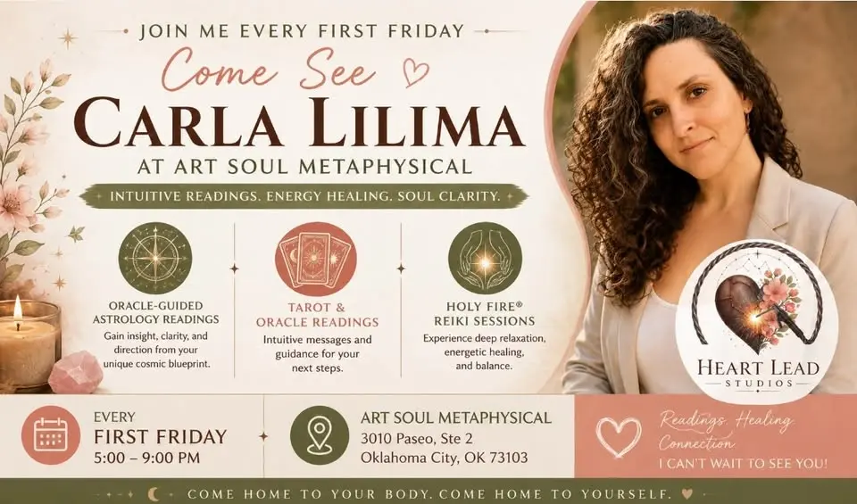 First Friday Readings with Carla Lilima | Astrology • Tarot • Reiki