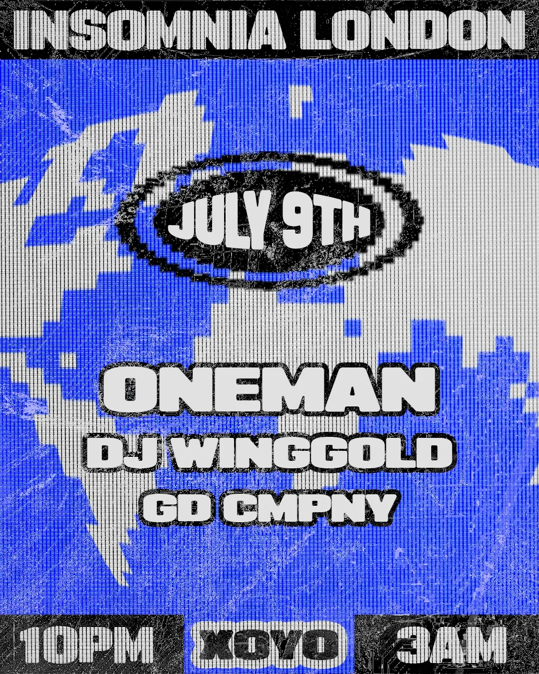Insomnia London: Oneman, DJ Winggold, gd cmpny