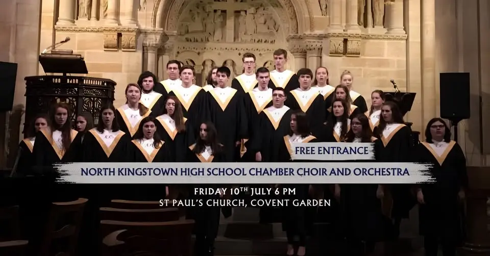 North Kingstown High School Chamber Choir and Orchestra in London