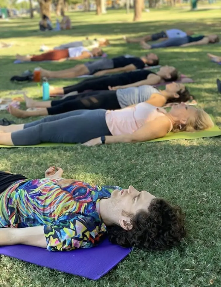 Yoga in the park