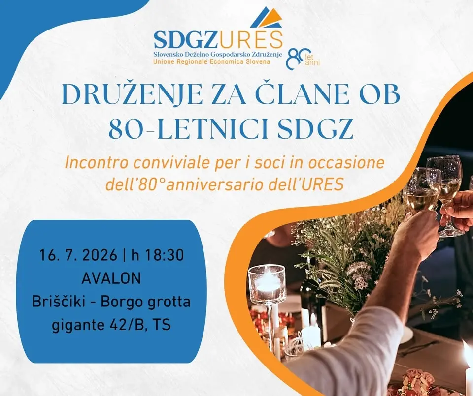 80-letnica SDGZ: druženje za člane | 80 anni di URES: incontro conviviale per i soci