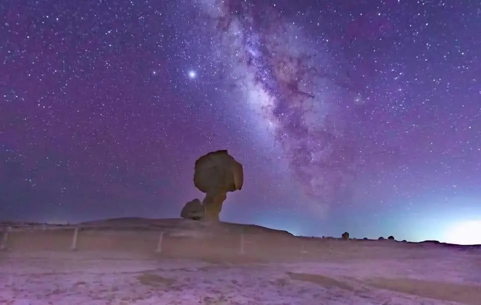 البرنامج الصيفي - كهف الجارة & يلا نخيم الصحراء البيضاء جبل الكريستال - Camping White Desert - Jara