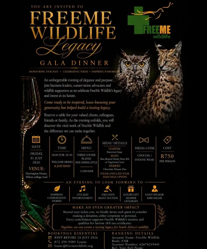 FreeMe Wildlife Gala Dinner