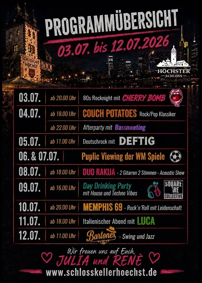 Italienischer Abend mit LUCA - Höchster Schlossfest 2026