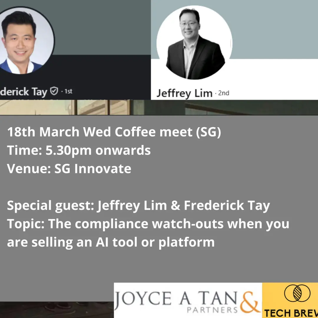 Topic "Patent strategy - steps to consider in enforcing patent protection" - Health/Bio Coffee Club Sg Collab with Joyce A Tan & Partners