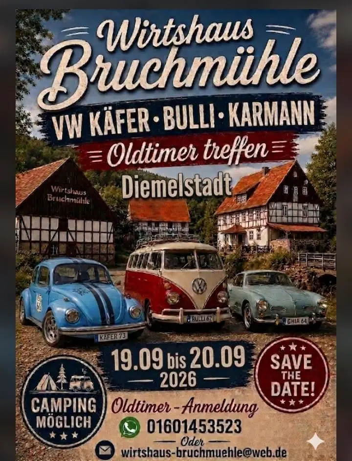 VW Käfer Bulli Karmann Oldtimer-Treffen 