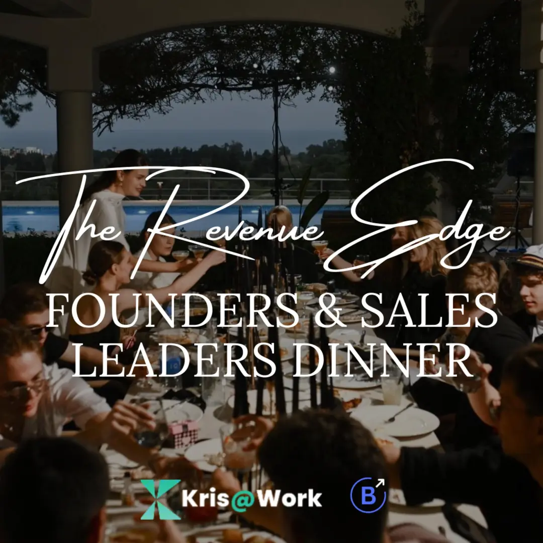 Founders & Sales Leaders Dinner (Seed/Series A+)