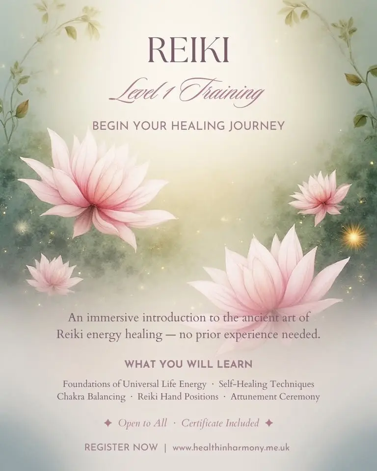 Reiki Level One training. 
