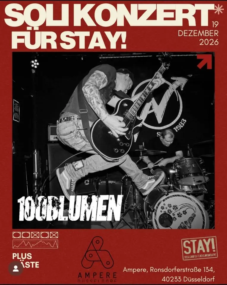 100BLUMEN // STAY! Solikonzert + Gäste