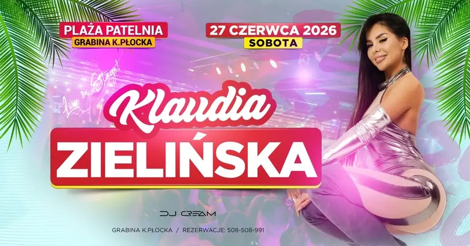 Klaudia Zielińska na Plaży Patelnia! 27.06 Sobota