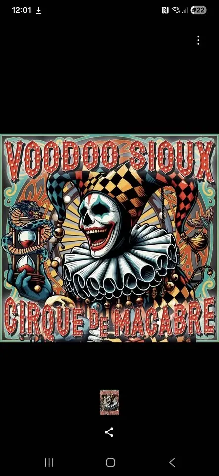 Voodoo Sioux - Cirque de Macabre FREE ENTRY 