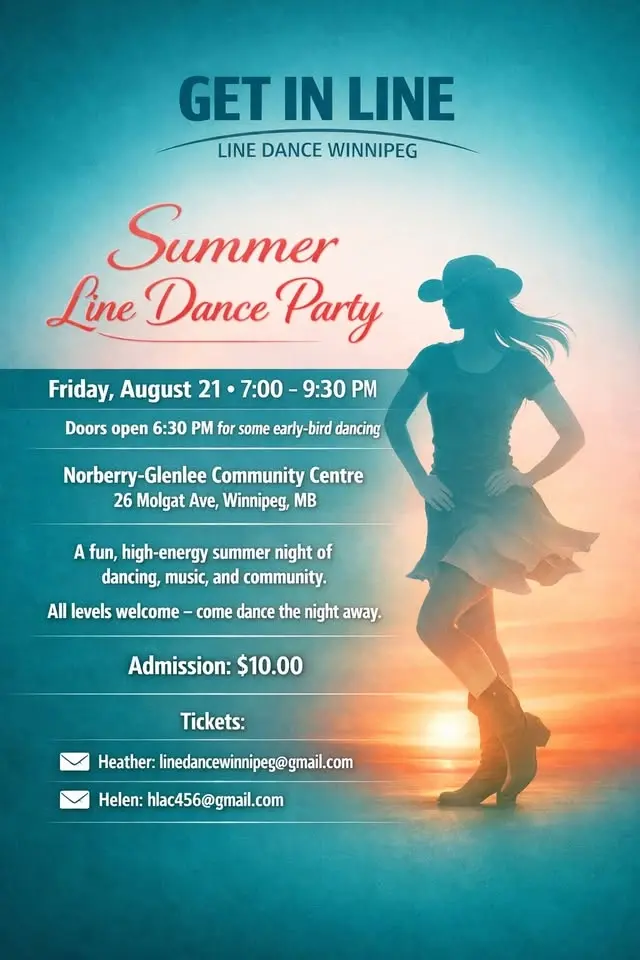 SUMMER LINE DANCE PARTY (Get In Line Dance Winnipeg)