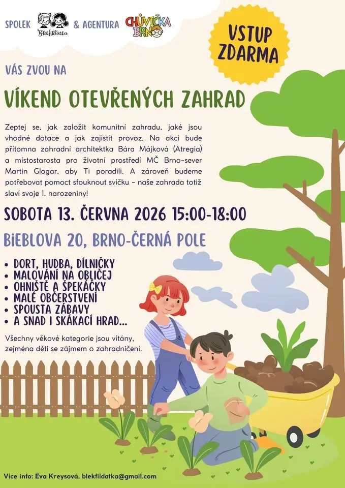 VÍKEND OTEVŘENÝCH ZAHRAD