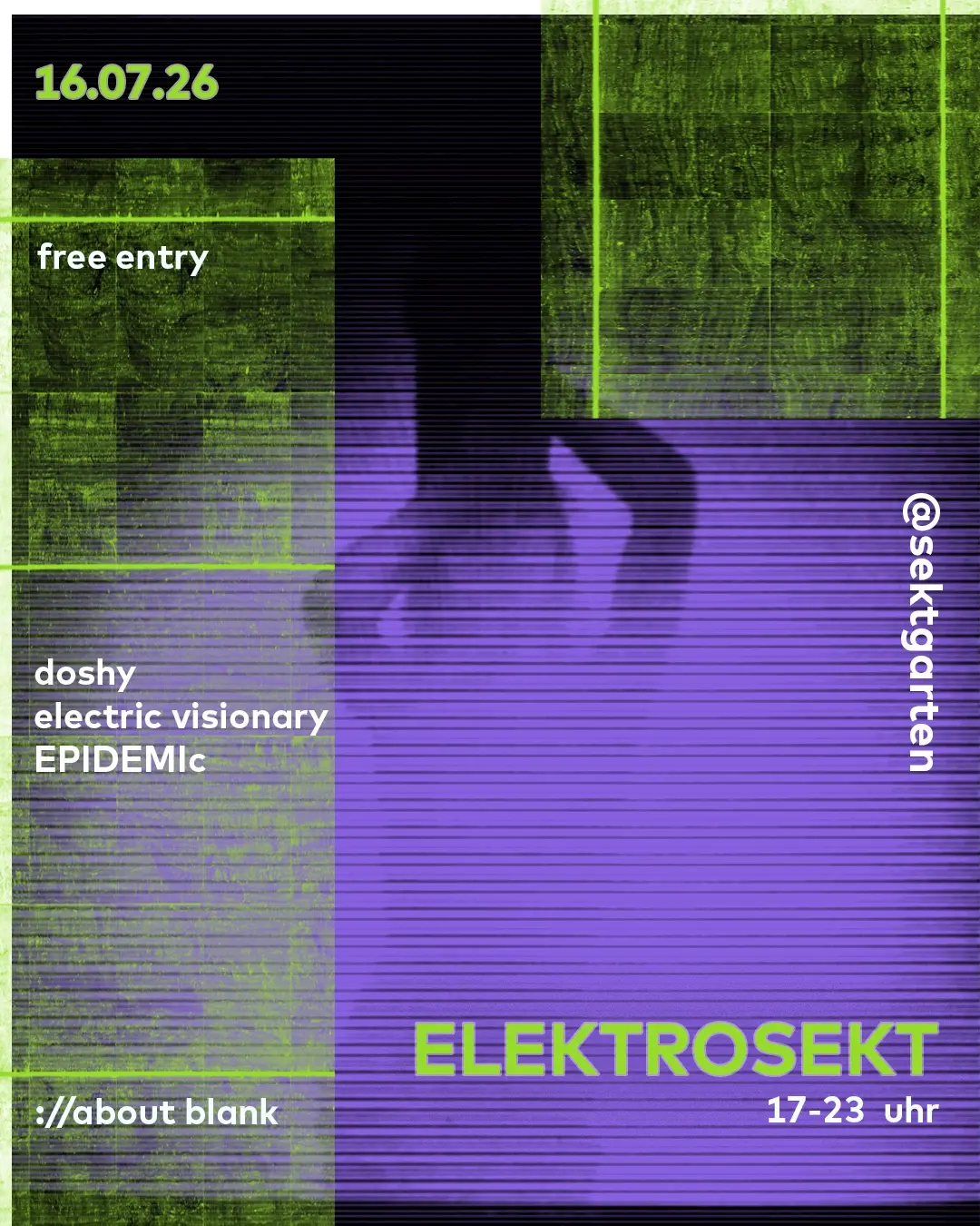 ://sektgarten x elektrogarten [free entry & open air]