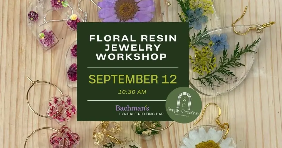 Floral Resin Jewelry Workshop with Simply Creative