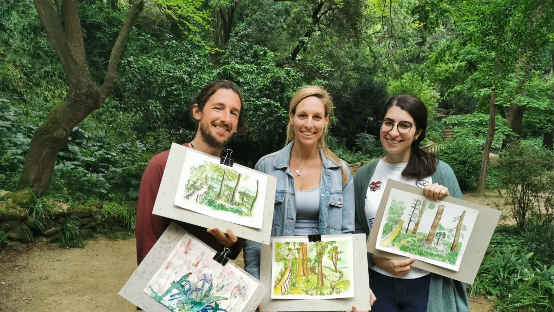 🌴Sketching🎨 Taller de dibujo y acuarela en jardín Botánico Histórico 🌳