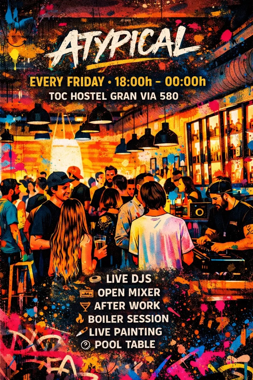 ATYPICAL: Afterwork + Open Mixer + Boiler Session with Motorgroove & Agostina by Other Side