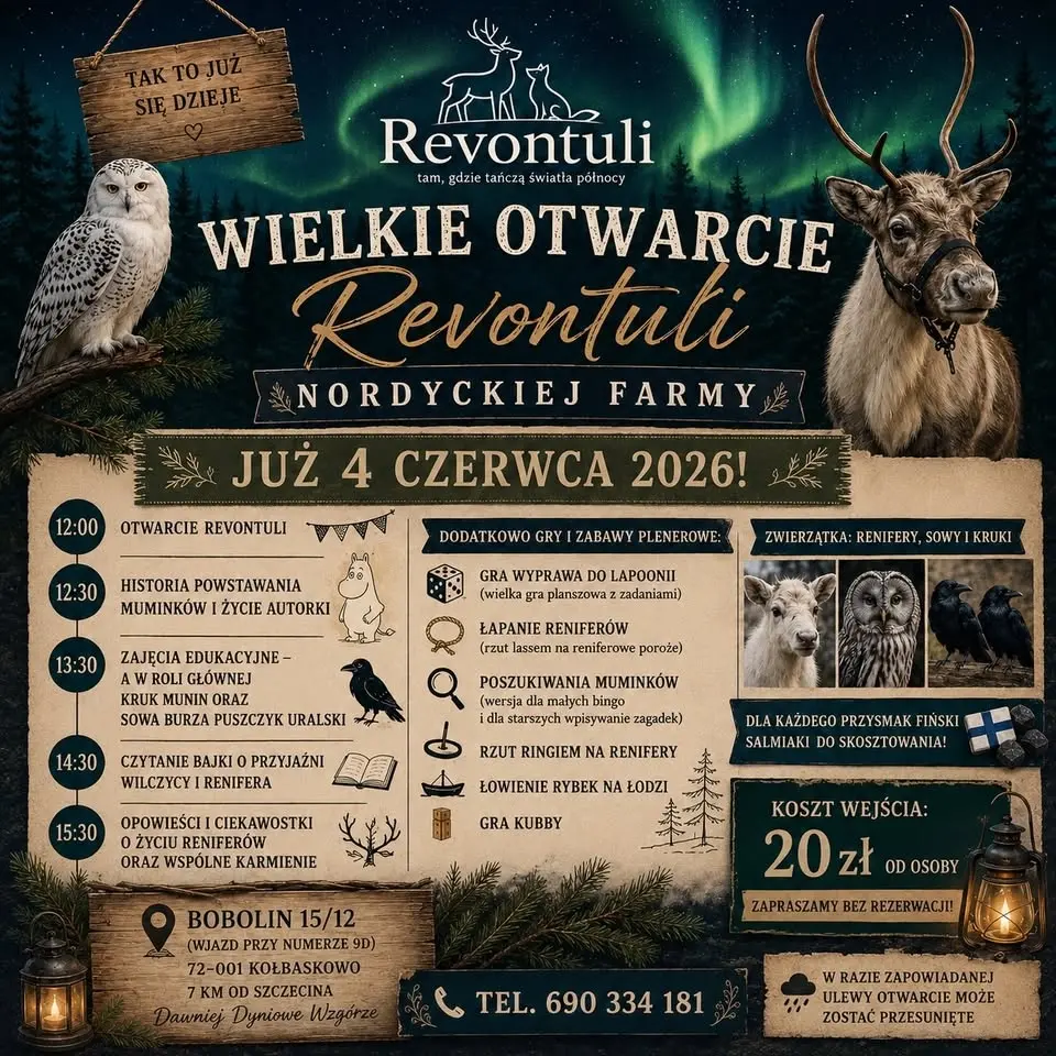 Otwarcie Revontuli nordyckiej farmy - kolejna farma alpakowego gaju
