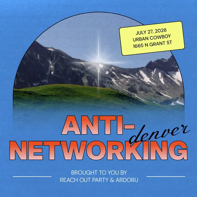 Anti-Networking Event (Monday, July 27)