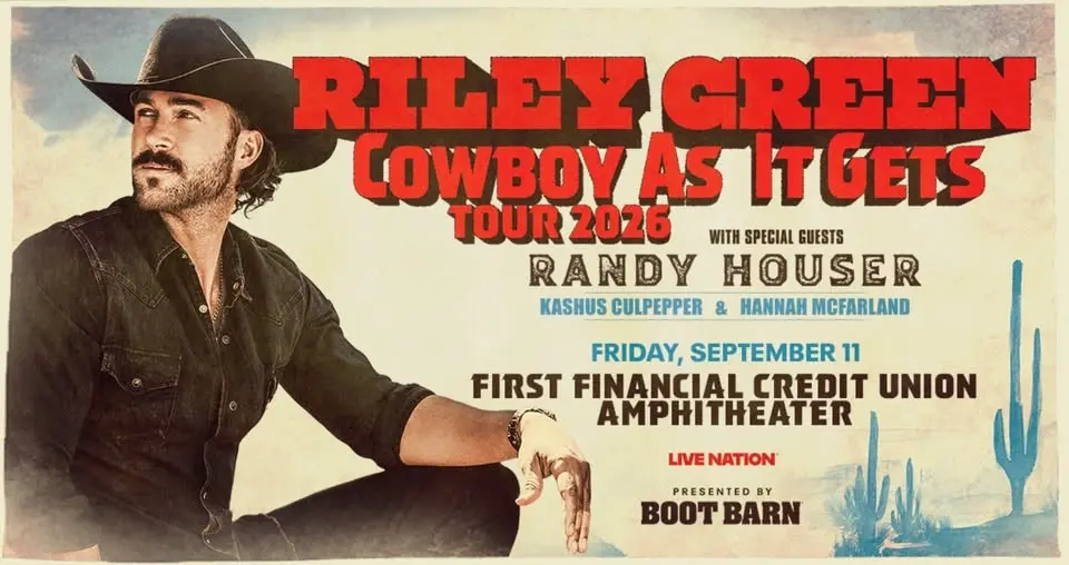 Riley Green: Cowboy As It Gets Tour 2026