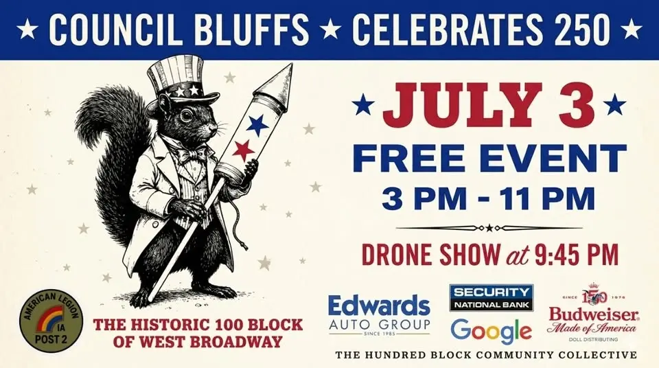Council Bluffs Celebrates America's 250th Birthday!
