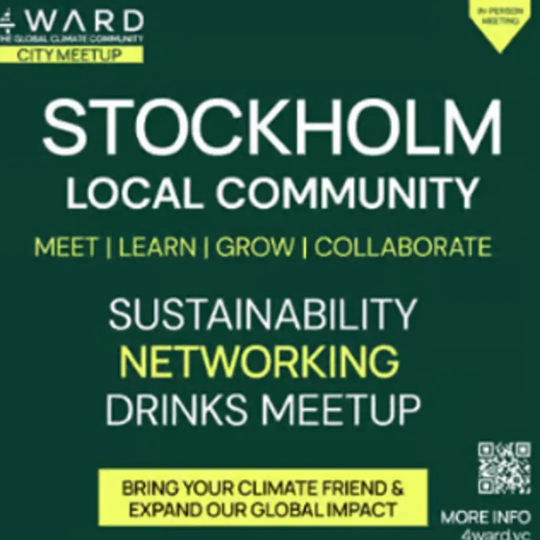 4WARD - Stockholm Quarterly Member Meetup - Climate Sustainability Tech Drinks | Nordic Tech Week edition