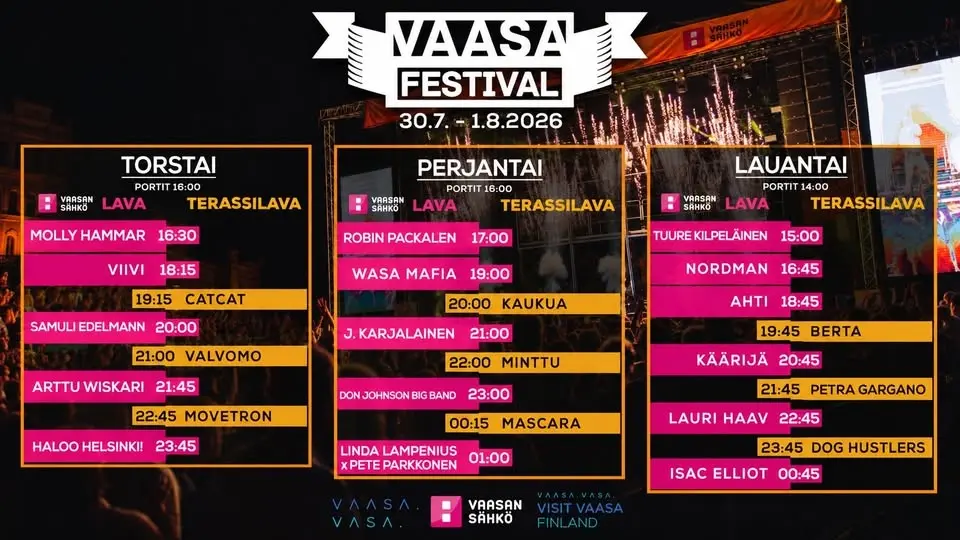 Vaasa Festival | 30.7. -1.8.2026
