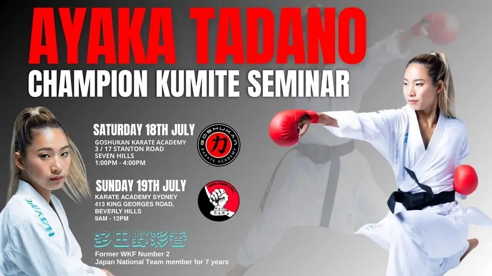 AYAKA TADANO CHAMPION KUMITE SEMINARS