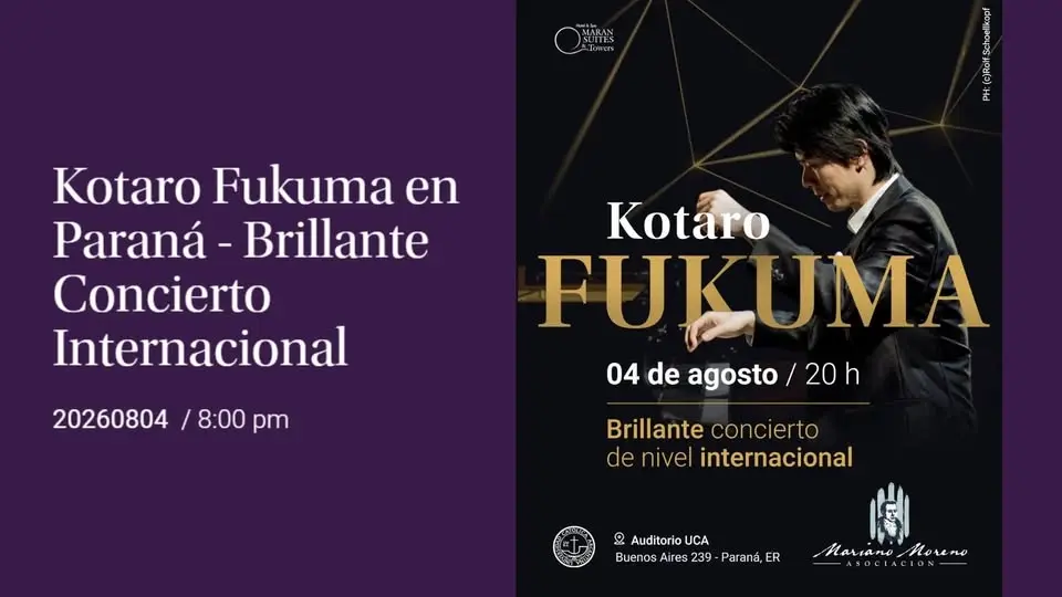 Kotaro Fukuma en Paraná – Brillante Concierto Internacional