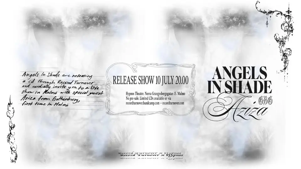 RELEASE SHOW: Angels In Shade + Aziza (GBG) live at Hypnos