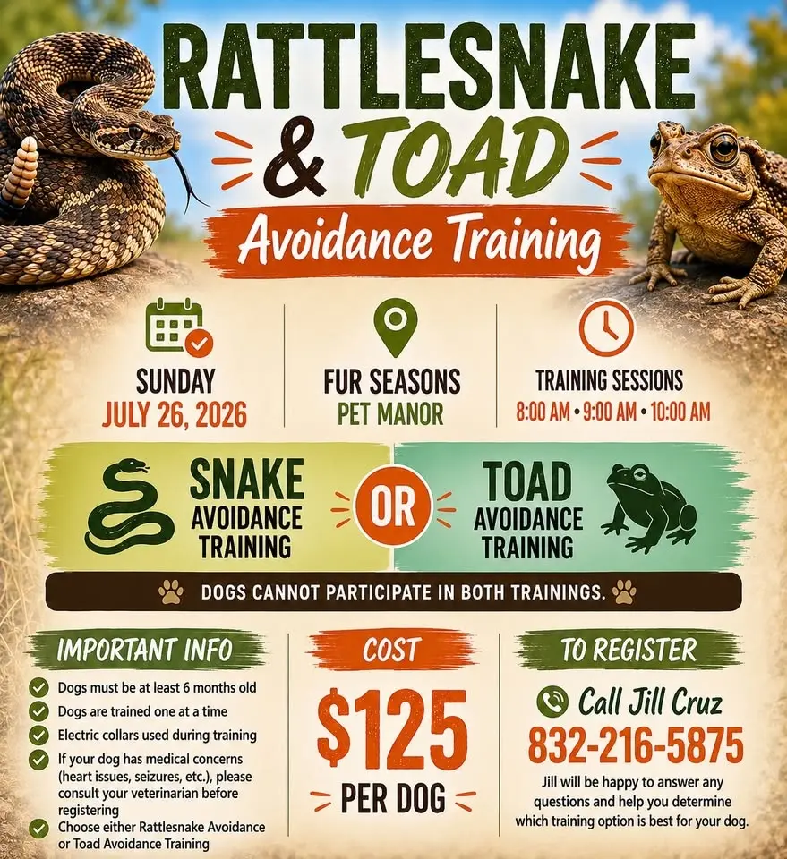 Rattlesnake and Toad Avoidance training