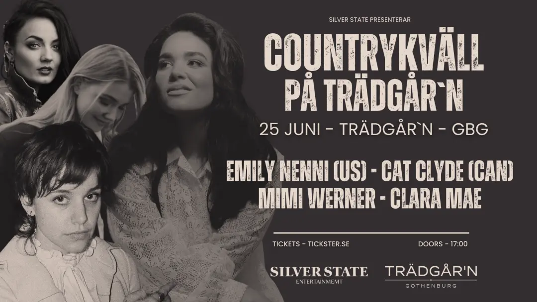 Countrykväll på Trädgår´n | 25:e juni