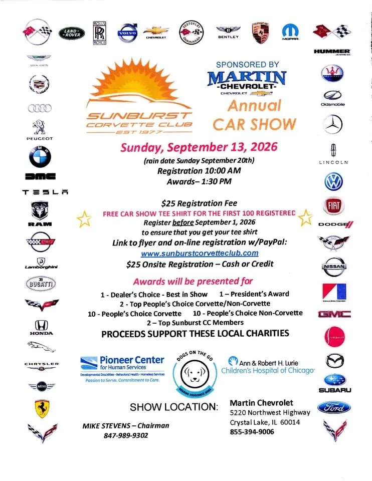 Sunburst Annual All Makes All Models Car Show